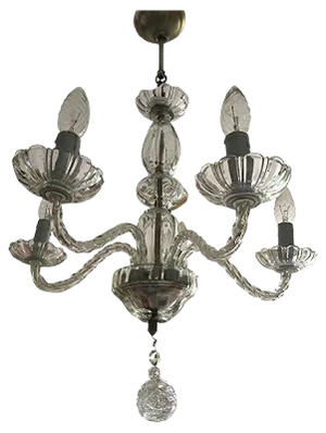 Venetian Glass Chandelier, 1950s