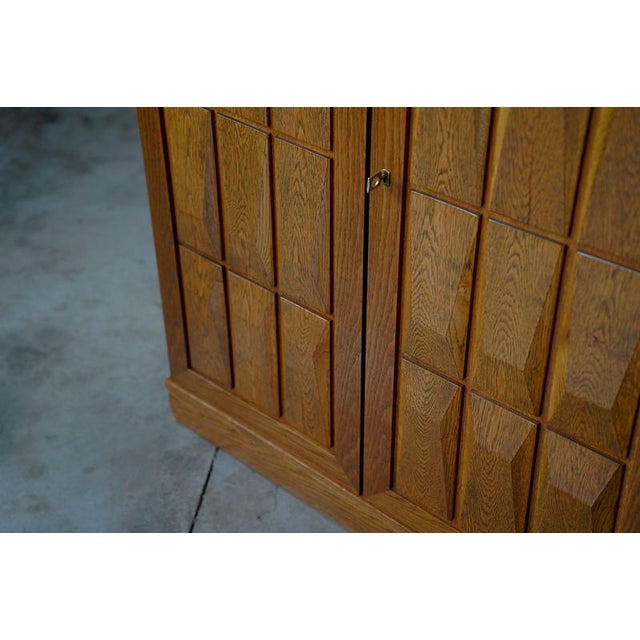 Brown Graphical Cabinet by Bartels, Germany, 1970s For Sale - Image 8 of 9
