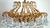 Vintage Brass and Lead Crystal Ball Chandelier from Schröder, 1970s For Sale - Image 11 of 15