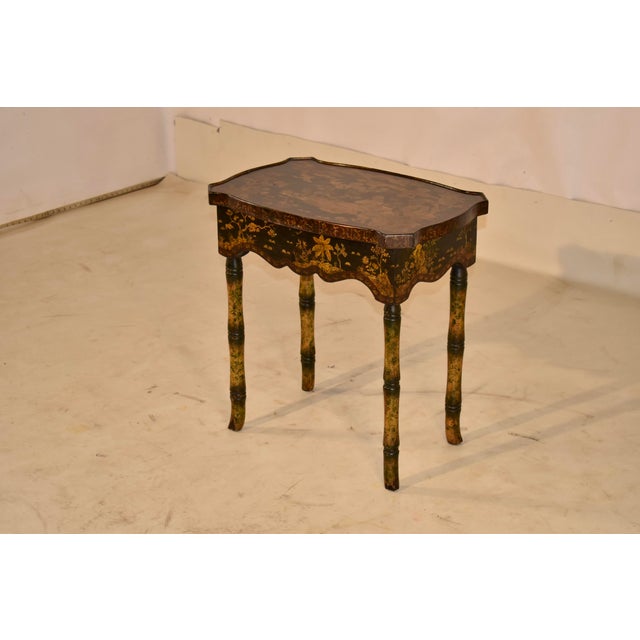 Circa 1960's Chinoiserie Side Table From England For Sale - Image 9 of 13