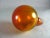 1960s Wayne Husted for Blenko Tangerine Amberina Citrine Ruby Crackle Art Glass Ball Decanter #636s For Sale - Image 9 of 13