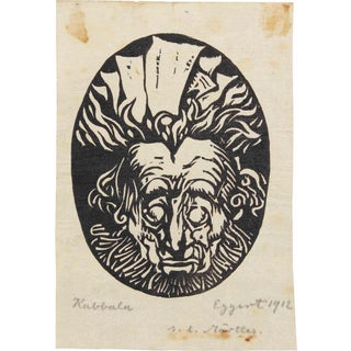 After Richard Egert, Kabbala, Etching, 1910 For Sale