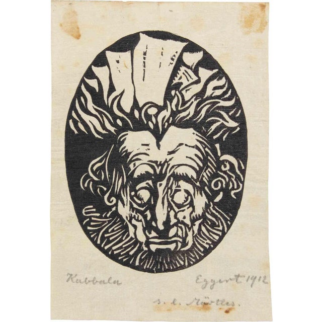 After Richard Egert, Kabbala, Etching, 1910 For Sale