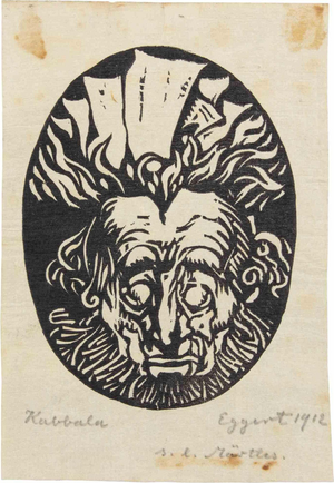 After Richard Egert, Kabbala, Etching, 1910