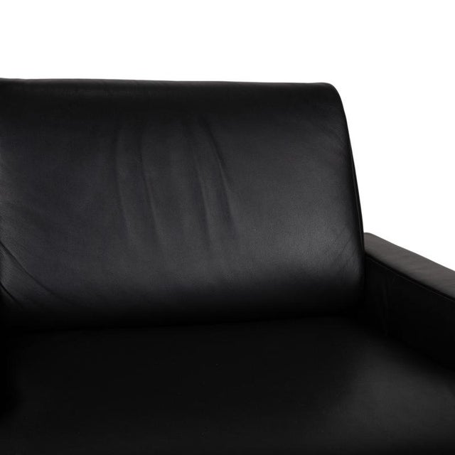 AK 644 Lounge Chairs in Black Leather from Rolf Benz, Set of 2 For Sale - Image 4 of 13