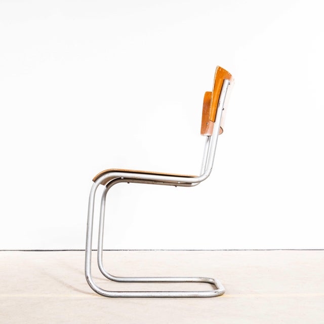 1950’s FN6 Cantilever Dining Chair By Mart Stam For Mücke Melder - Set Of Six Founded in the 1920’s in Fryštát, in the...