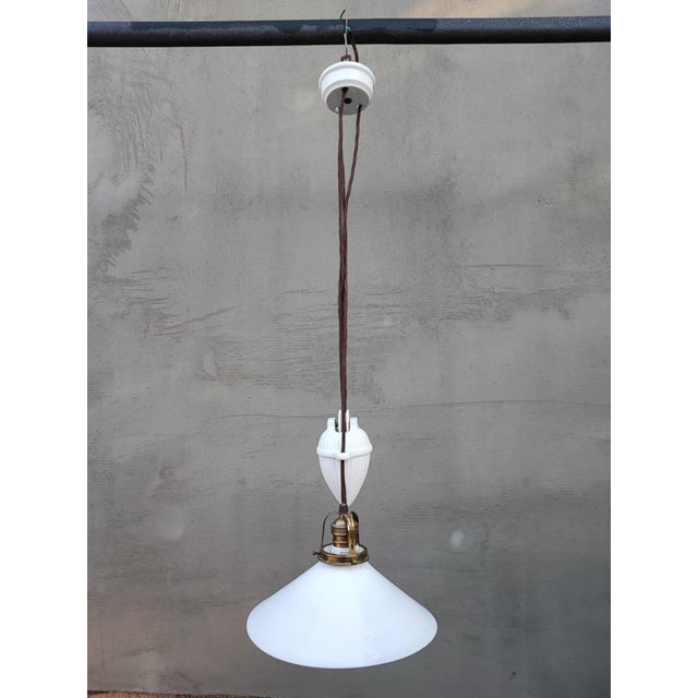 Porcelain Lamp Counterweight, 1920s For Sale - Image 6 of 8