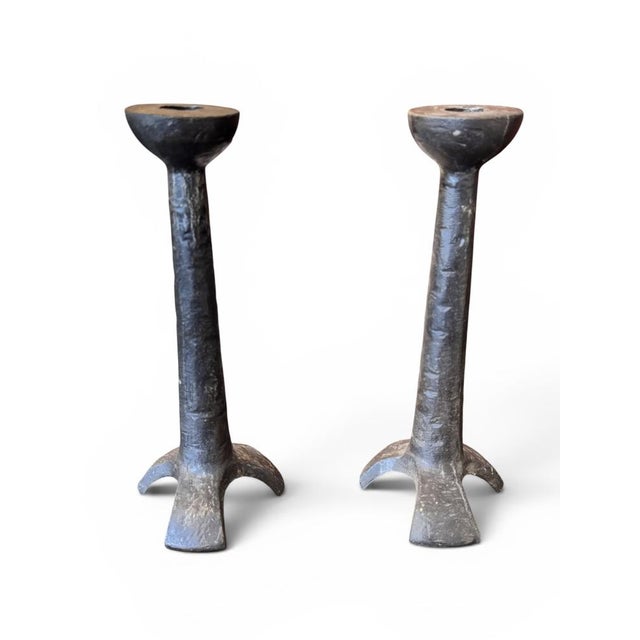 Metal Bronze Candleholders by Horst Dalbeck, Germany, 1970, Set of 2 For Sale - Image 7 of 7