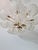 1970s Frosted Glass and Brass Chandelier from Deknudt, Belgium, 1970s For Sale - Image 5 of 13