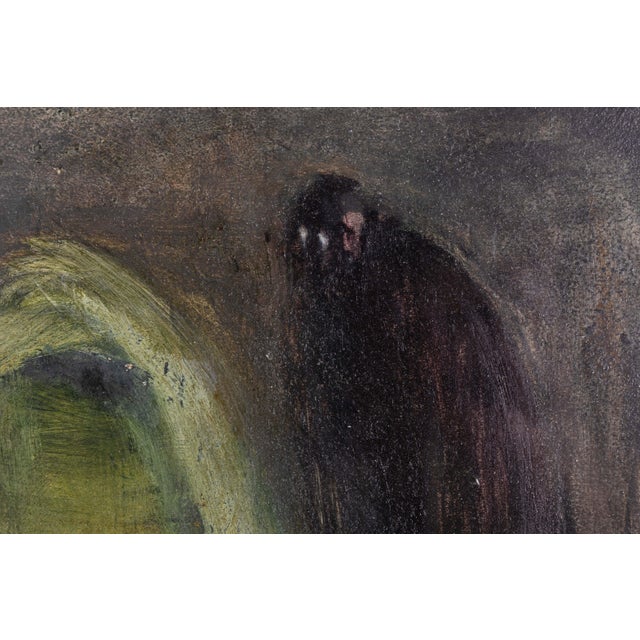 Paper Barbara Goodman for Betty Signed Abstract Figurative Oil Painting on Paper 1994 For Sale - Image 7 of 9