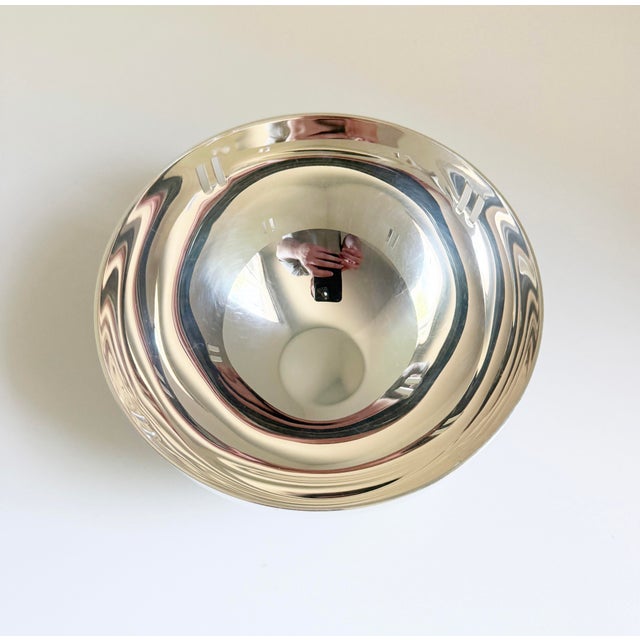 Silver Swid Powell + Richard Meier Silver Plate "Skyscraper" Bowl, Italy, 1980s For Sale - Image 8 of 13
