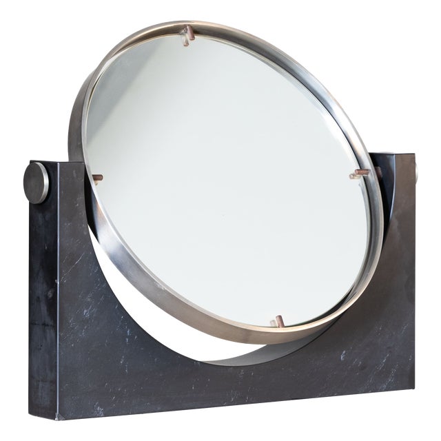 Slate Table Mirror by Angelo Mangiarotti, 1960 For Sale
