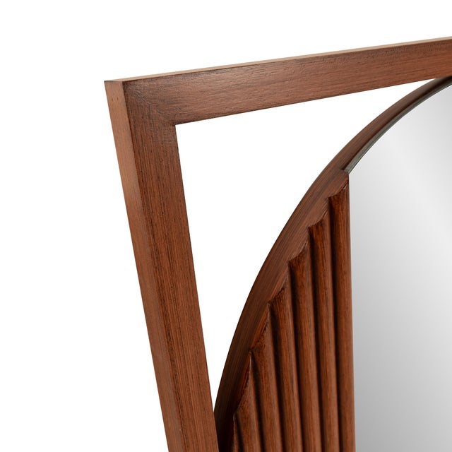 Dirken Wooden Framed Mirror For Sale In Chicago - Image 6 of 9