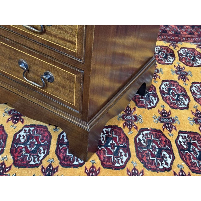 Wood English Mahogany Chest of Drawers, 1950s For Sale - Image 7 of 12