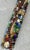 Late 20th-Century Mosaic-Style Faux "Jeweled" Stone, Glass & Wood Cross Wall Hanging For Sale - Image 12 of 16