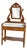 Louis Philippe Cherrywood Dressing Table with Marble Top and Swiveling Mirror, France, 19th Century For Sale