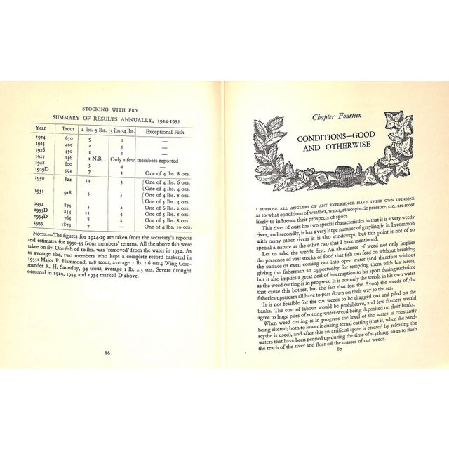 Paper "One River: Or Trout and Grayling Fishing" 1952 Carey, h.e. For Sale - Image 7 of 12
