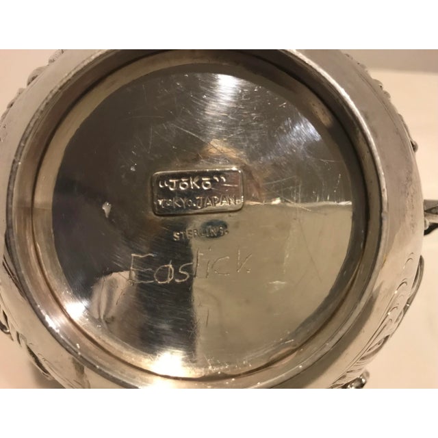 Arthur & Bond Japanese (Yokohama) Sterling Silver Sugar Bowl 1900 For Sale In Detroit - Image 6 of 10