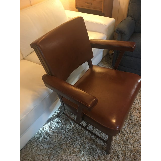 Vintage Mid Century DoMore Industrial Arm Chair For Sale - Image 4 of 8