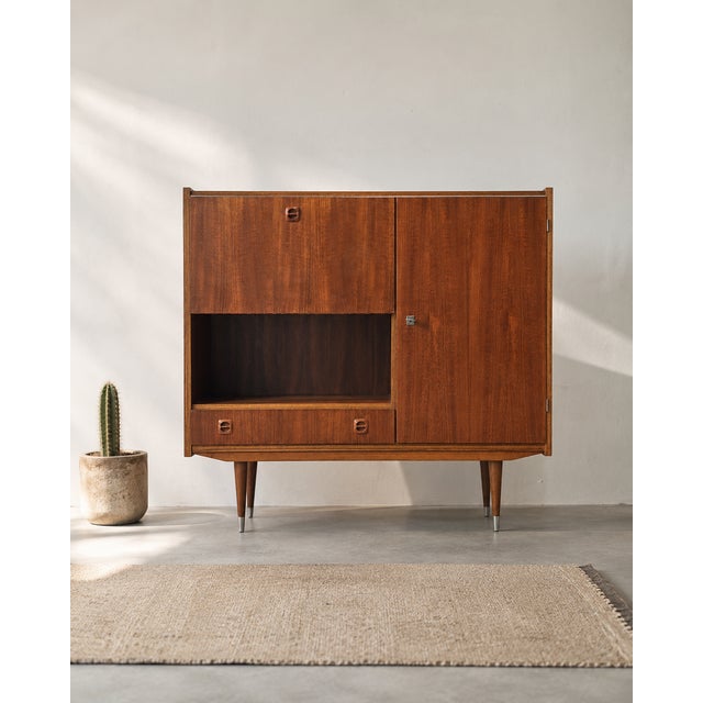 Mid-Century Highboard with Bar and Writing Compartment, 1960s For Sale - Image 12 of 12