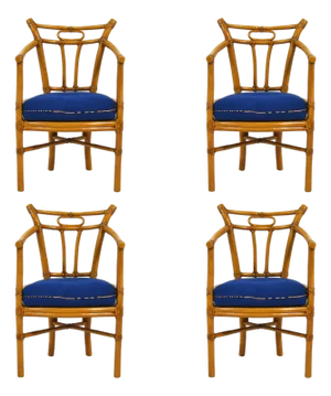 McGuire Set of Four Armchairs