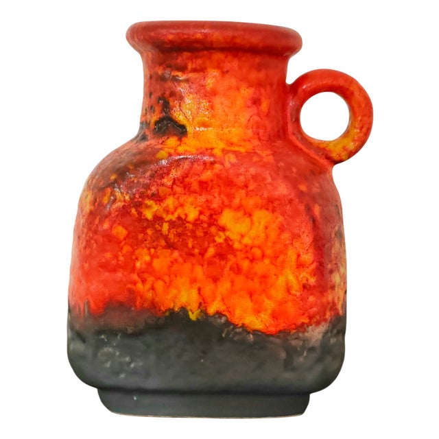 Fat Lava Vase from Carstens Tönnieshof, West Germany For Sale