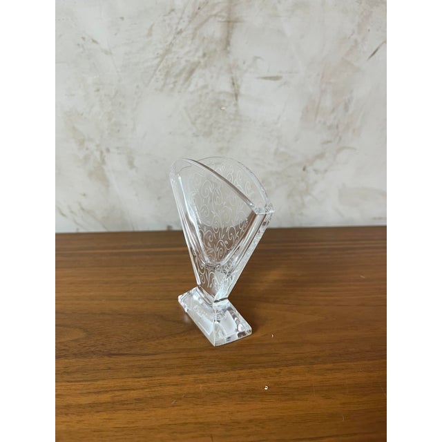 Glass Crystal Vase from Baccarat, 1950s For Sale - Image 7 of 18
