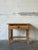 Oak Side Table With Single Drawer Turned Legs and Metal Pull Accent Vintage 1970s For Sale - Image 9 of 10