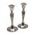 Silver Pair Godinger Baroque Silverplate Candlesticks — Rococo Revival 8.25" For Sale - Image 8 of 11