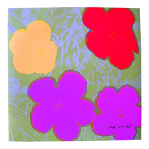 1986 Carnegie Museum of Art After Andy Warhol "Poppy Flowers" Lithograph
