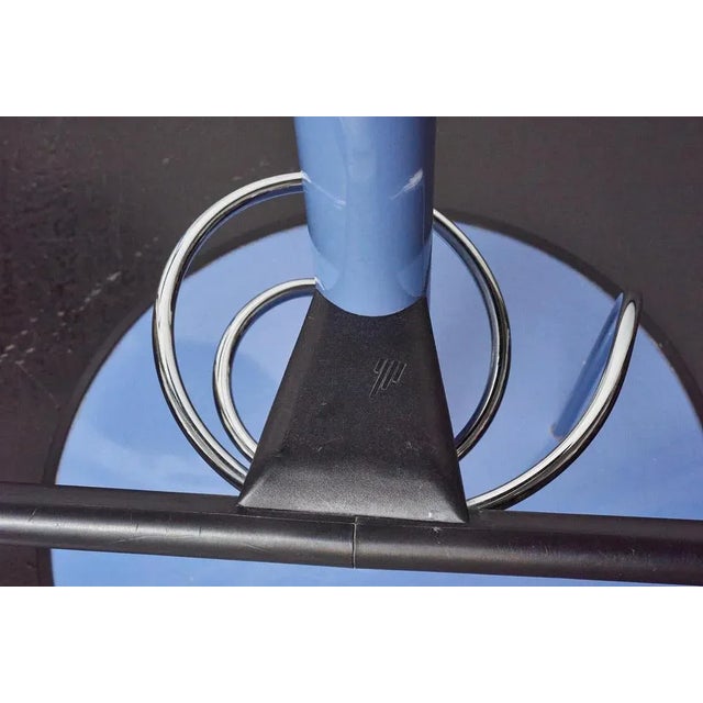 1980s Vintage Italian Purple Bar Stools, 1980s, Set of 2 For Sale - Image 5 of 7