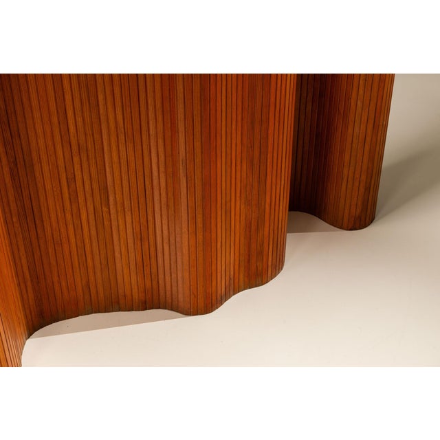 Tambour Folding Screen in Pine by Joamin Baumann for Baumman Fils & Cie, France, 1940 For Sale - Image 10 of 16