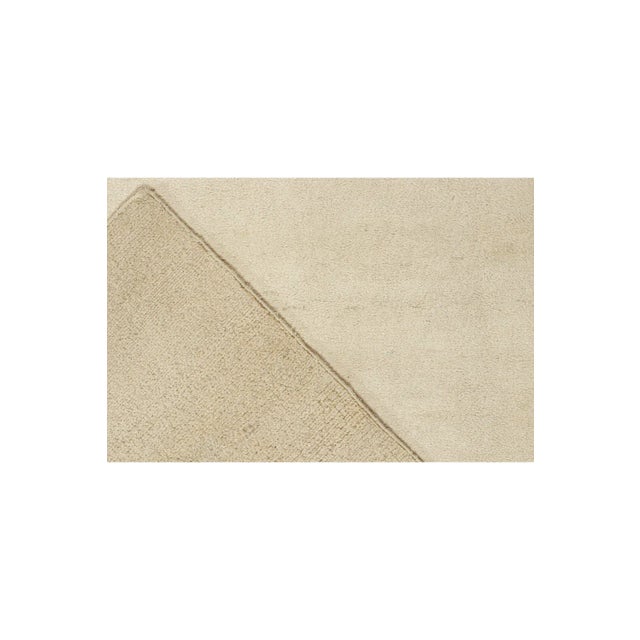 Textile Rug & Kilim’s Solid Beige-Brown Rug in Tone-on-Tone Contemporary Style -11'x18' For Sale - Image 7 of 7