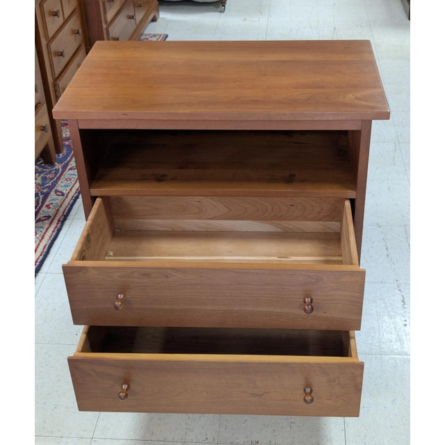 Arts & Crafts Stickley Mission Cherry Two-Drawer Media/Console Table For Sale - Image 3 of 10