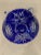 Vintage Cobalt Blue Bohemian Crystal Bowl For Sale - Image 4 of 7
