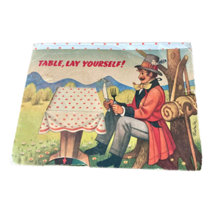 Antique Children’s Pop-Up Book “Table Lay Yourself”