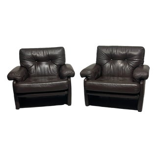 Set of Coronado Model Armchairs attributed to Afra & Tobia Scarpa for B&b Italia, 1970s For Sale