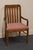 Drexel Drexel Furniture Woodbriar Collection Rustic European Slat Back Dining Arm Chair For Sale - Image 4 of 9