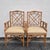 Brown Late 20th Century Lexington Chinese Chippendale Faux Bamboo Rattan Dining Arm Chairs, Set of 4 For Sale - Image 8 of 15