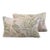 Designer Anna French Thibaut Floral Feather/Down Pillows Set of Two For Sale