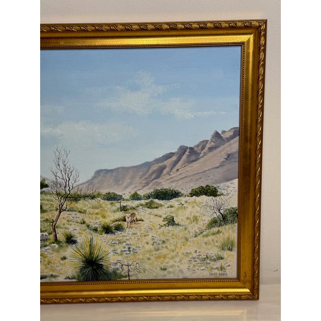 Realism Southwestern Landscape Chisum Trail New Mexico Signed Oil Painting Dated 2002 Signed For Sale - Image 4 of 18