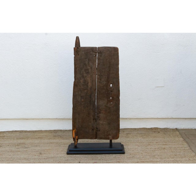Ancestral Lizard Guardian Antique African Door For Sale In Los Angeles - Image 6 of 7