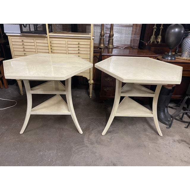 Early 21st Century Dennis & Leen Lambert Hexagonal Side Tables—A Pair For Sale - Image 5 of 12