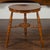 English 1860s Cricket Table with Turned Legs and Circular Sycamore Top For Sale - Image 4 of 12