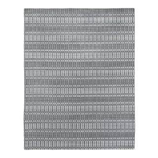 Exquisite Rugs Caudry Hand Loom Wool Dark Gray - 10'x14' For Sale