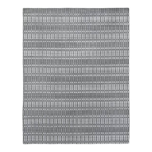 Exquisite Rugs Caudry Hand Loom Wool Dark Gray - 10'x14' For Sale