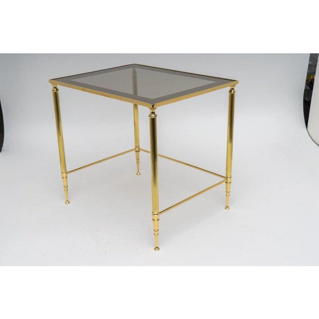 Maison Jansen Brass Nesting Tables - Set of 3 For Sale - Image 9 of 12