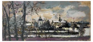 Magdalena Spasowicz, Warsaw, 1994, Oil on Cardboard