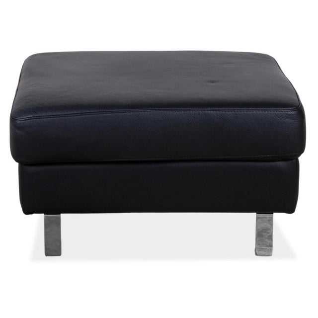 Black Indivi Leather Stool in Black by BoConcept For Sale - Image 8 of 10