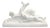 Art Deco Ceramic Deer and Dog Sculpture from ODYV, France, 1930s For Sale